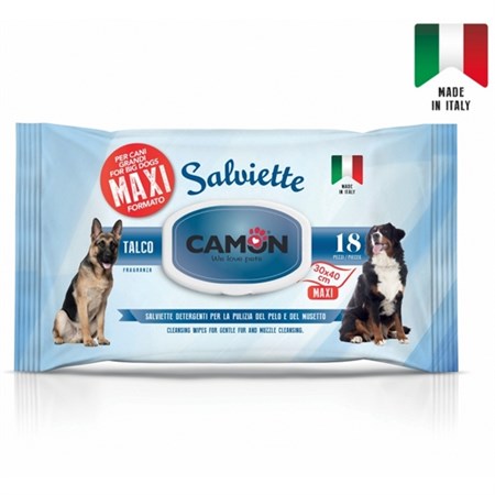 Salviette Maxi al Talco per Cani Grandi in Cani