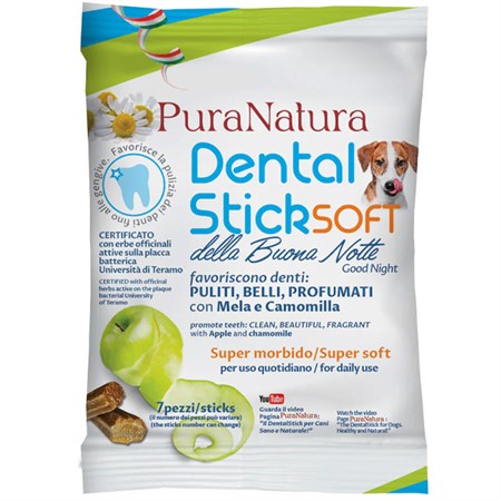 Dental Stick Per Cane Buona Notte Con Mela E Camomilla Officinalis 40 GR in Cani