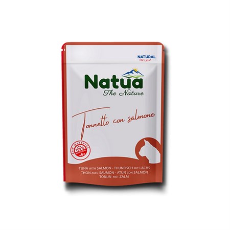 Natua Natural Tonnetto con Salmone in Soft Jelly 70 gr Bustina Gatto in Gatti