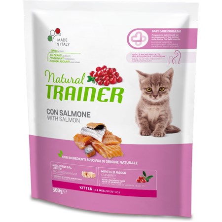 Natural Kitten con Salmone 300 GR in Gatti