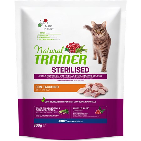 N.F. NATURAL ADULT CAT STER CARNI BIANCH E 300 GR in Gatti
