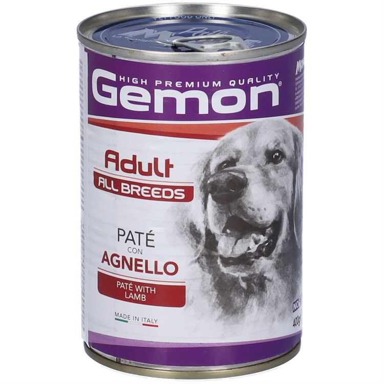 Gemon Dog Adult Paté Agnello 400 gr Barattolo Umido Cane