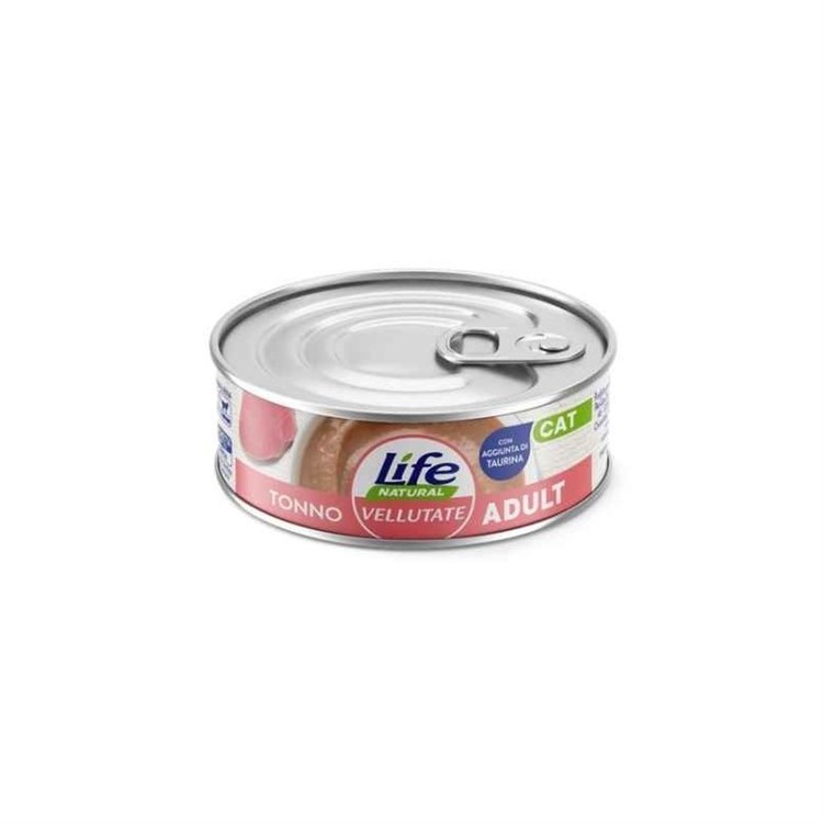 Life Cat Natural Vellutate Adult Tonno 70gr Scatoletta Gatti