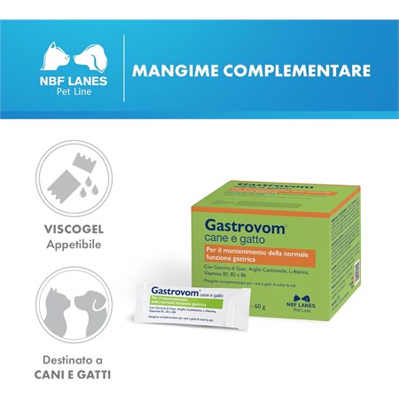 NBF Gastrovom 30 Stick Orali Per Cane e Gatto in Gatti