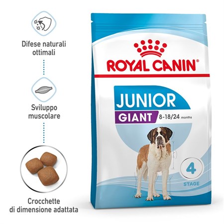 Royal Canin Giant Junior kg 15 in Cani