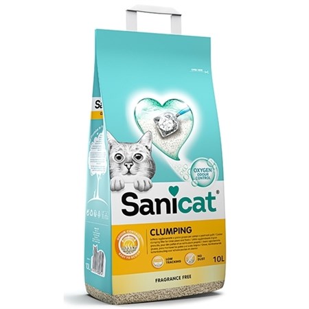 Lettiera Sanicat Clumping Unscented Agglomerante 10 lt in Gatti