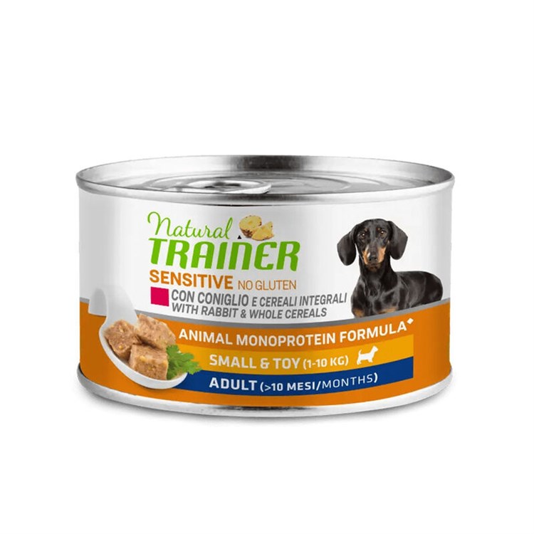 Natural Trainer Sensitive No Gluten Mini Adult Coniglio 150 gr Umido Cane
