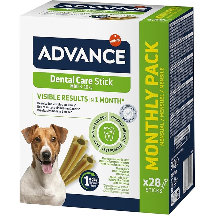 Advance Multipack Dental Care 28 Stick Mini 360 gr per Cani