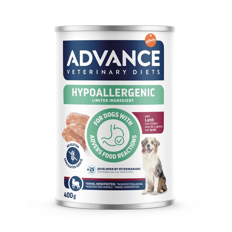 Advance Veterinary Diets Dog Hypoallergenic Agnello 400 gr Barattolo Umido per Cani