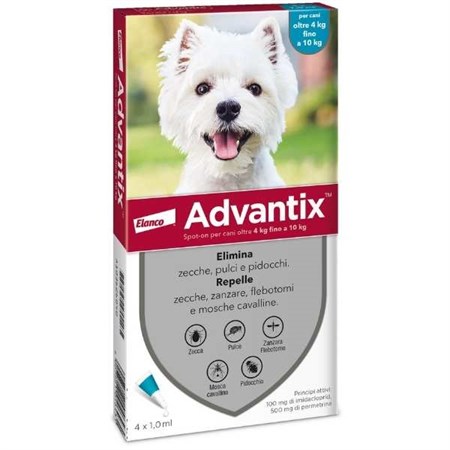 advantix spot on per cani da 4 a 10 kg 4 pipette