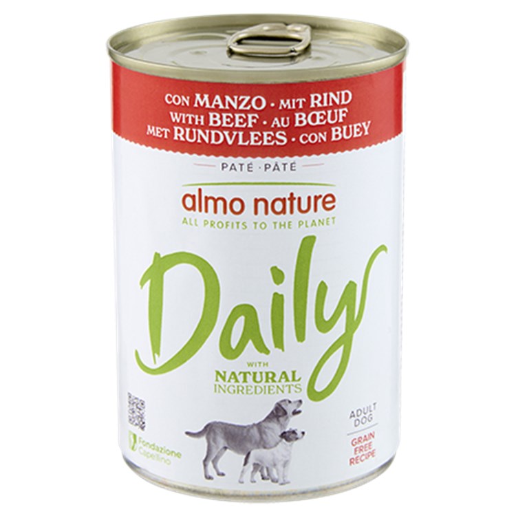Almo Nature Barattolo Daily Menu Manzo 400 gr Cane