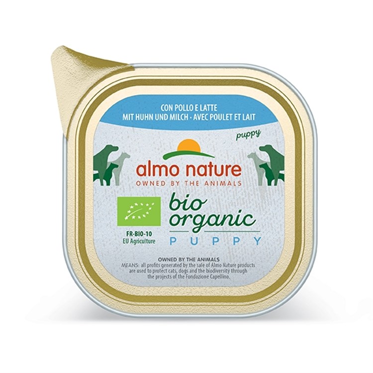 Almo Nature Bio Organic Puppy Pollo e Latte 100 gr Per Cane