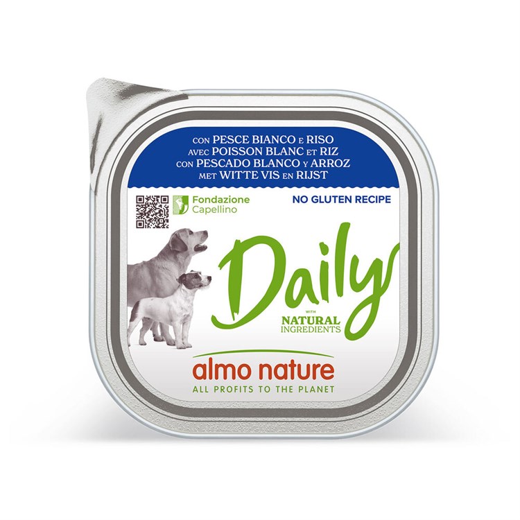 Almo Nature Daily Menu Pesce Bianco e Riso 100 gr Per Cane