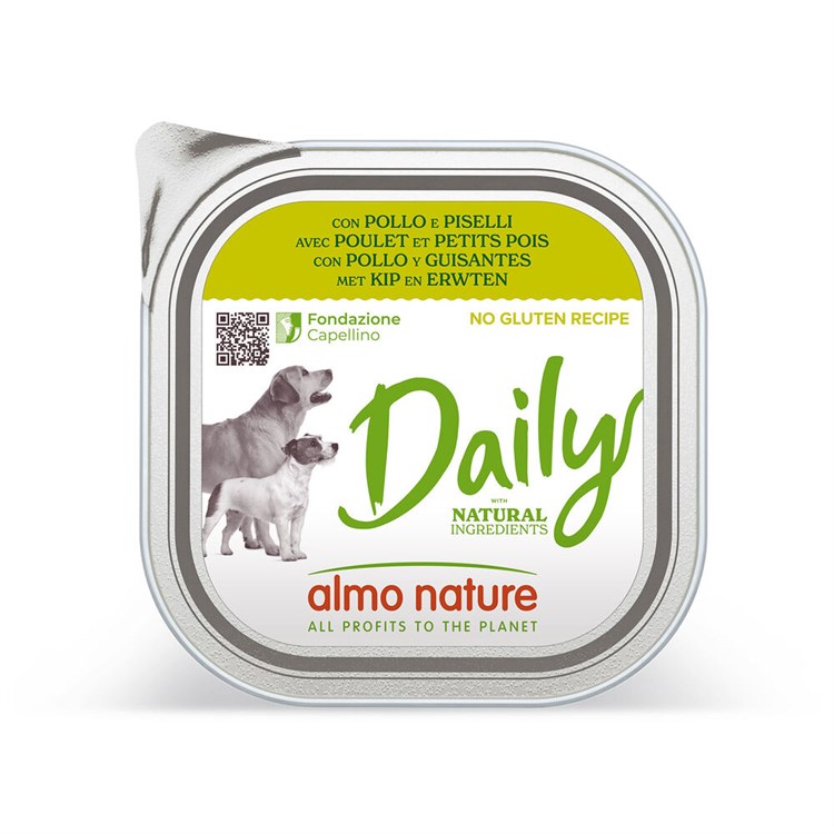 Almo Nature Daily Menu Pollo Piselli 300 gr Per Cane