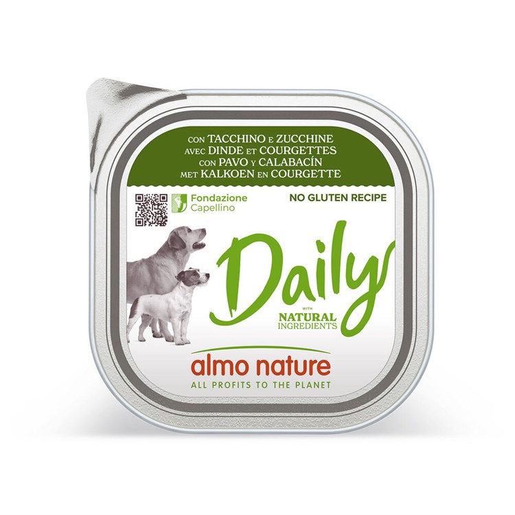 Almo Nature Daily Menu Tacchino Zucchine 100 gr Per Cane