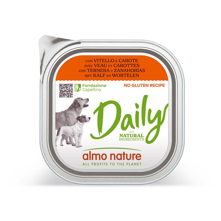 Almo Nature Daily Menu Vitello e Carote 300 gr Per Cane
