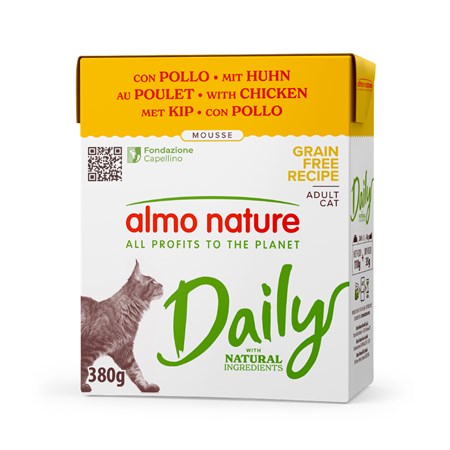 Almo Nature Daily Mousse Pollo 380 gr Umido Per Gatti in Gatti