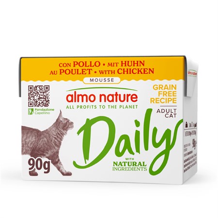 almo nature daily pollo 90 gr mousse umido per gatti