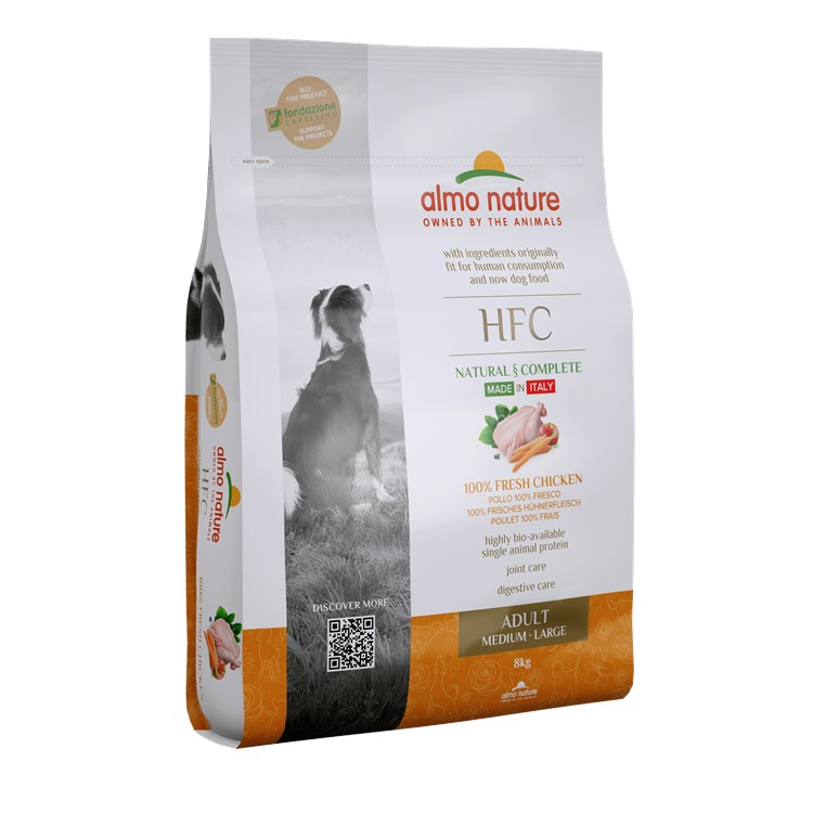 Almo Nature Dog HFC Adult Medium Large Pollo 8 Kg