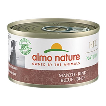 almo nature hfc dog cuisine manzo con patate e piselli 95 gr umido cane