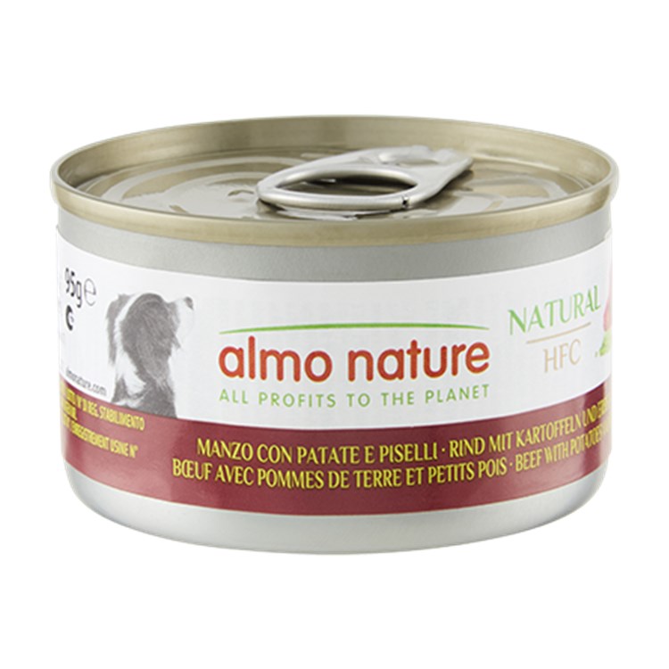 Almo Nature HFC DOG Manzo Con Patate e Piselli 95 gr Umido Cane