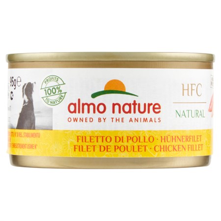 almo nature hfc natural filetto di pollo umido 95 gr cane