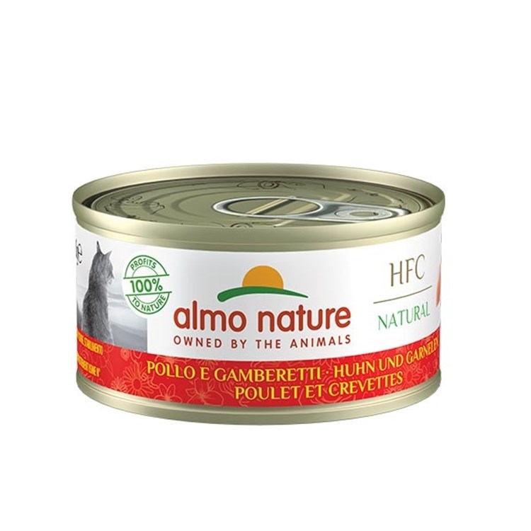 Almo Nature 70 gr Hfc Natural Pollo e Gamberetti Per Gatti