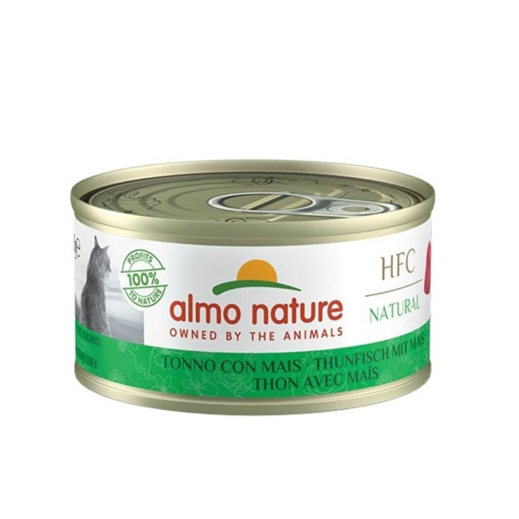 Almo Nature 70 gr Hfc Natural Tonno Con Mais Per Gatti