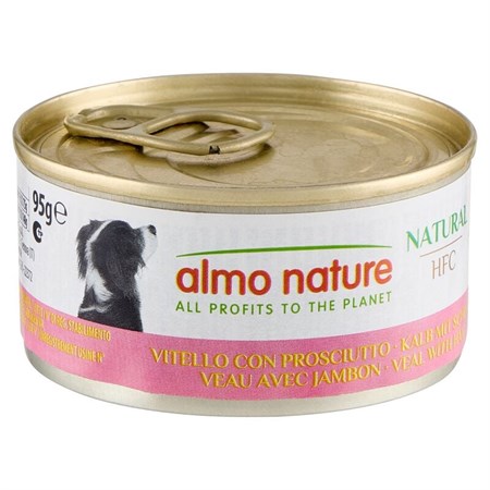 Almo Nature HFC Natural Vitello Con Prosciutto 95 gr Umido Cane in Cani
