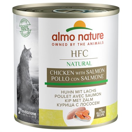 almo nature hfc pollo e salmone 280 gr per gatti