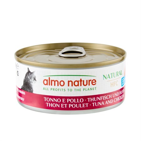 almo nature hfc pollo e tonno 150 gr per gatti
