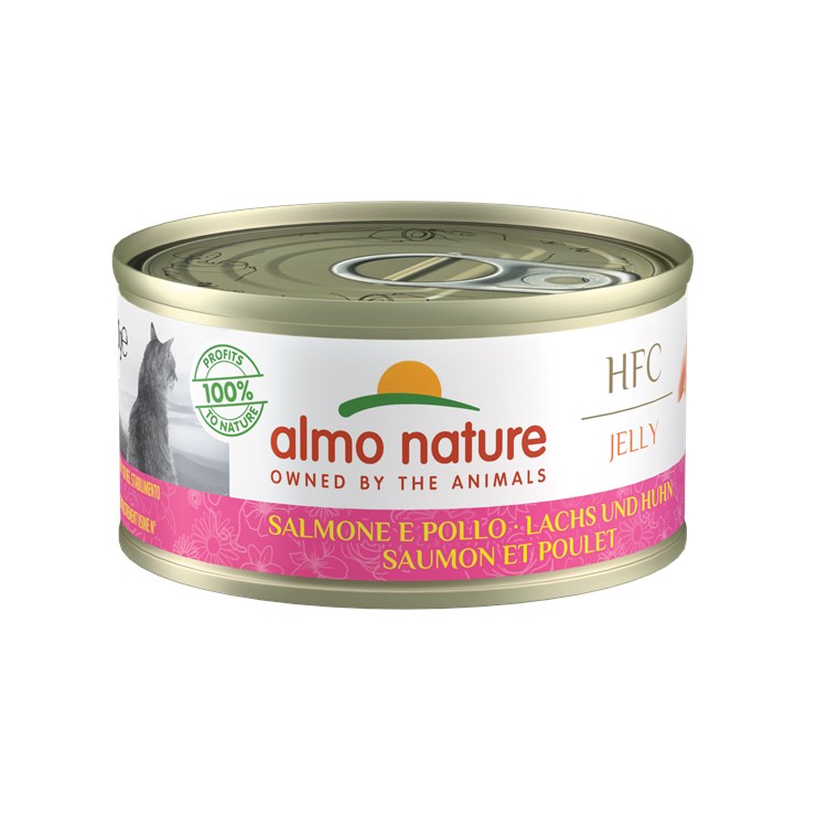 Almo Nature 70 gr Hfc Salmone E Pollo Per Gatti