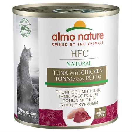 almo nature hfc tonno e pollo 280 gr per gatti