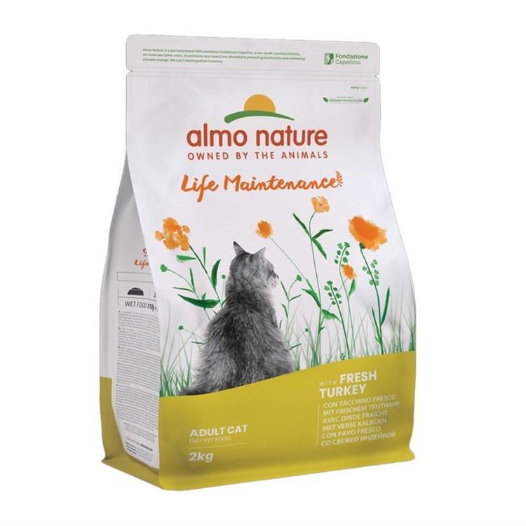 Almo Nature Holistic Maintenance Tacchino Fresco 400 gr Crocchette Gatti