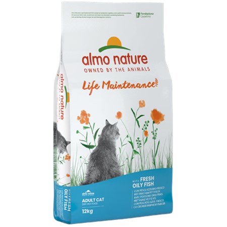 almo nature holistic pesce azzurro e riso cat 12 kg per gatti