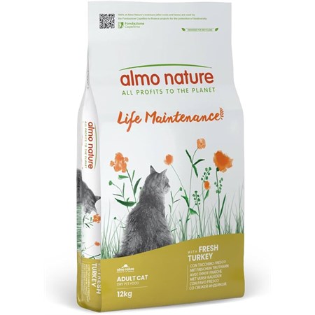 almo nature holistic tacchino fresco cat 12 kg crocchette gatti