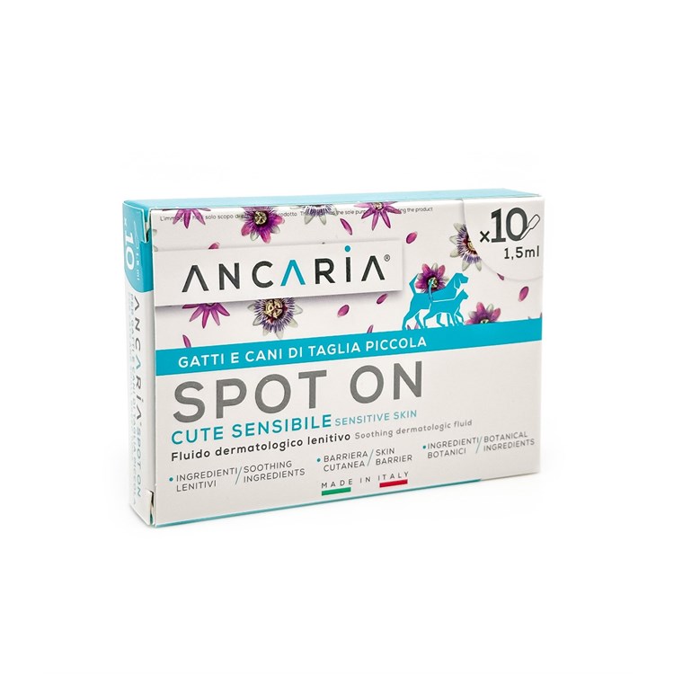 ANCARIA® Spot-on gatti e cani taglia piccola 10 pipette x 1,5 ml