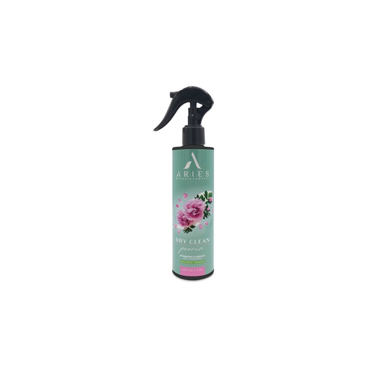 Aries dry clean peonia shampoo a secco gatti 250 ml