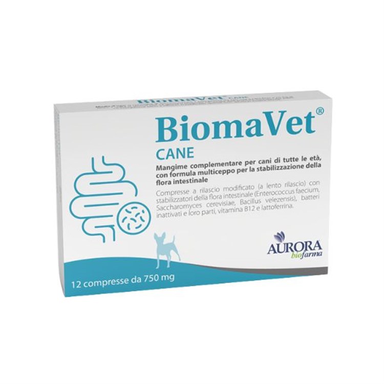 Aurora Biofarma BiomaVet 750 mg 12 cmp Per Cane