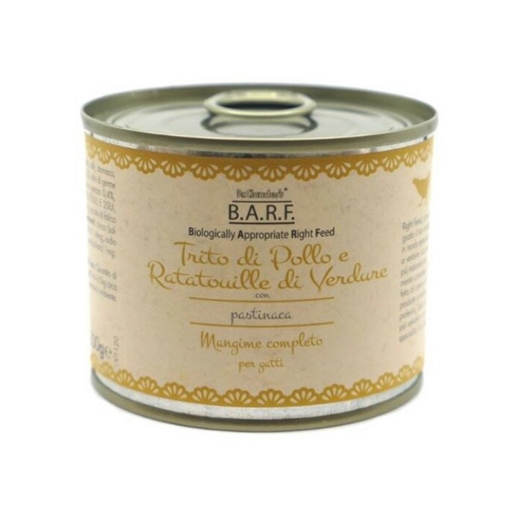 Barf Dr. Clauder's Menu Completo Trito di Pollo 200 gr Umido Per Gatto