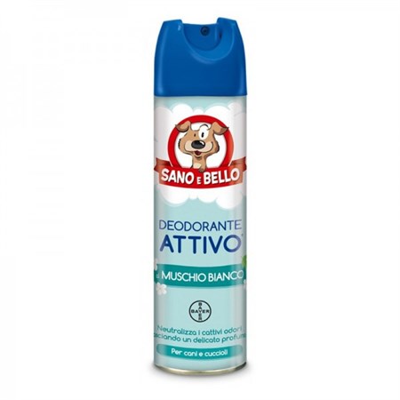 bayer deodorante attivo muschio bianco 250 ml sano e bello