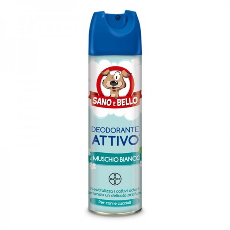 Elanco Deodorante Attivo Muschio Bianco 250 ml Sano e Bello
