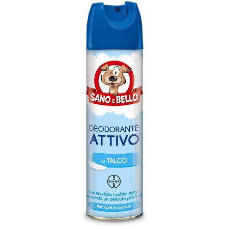 bayer deodorante attivo talco 250 ml sano e bello