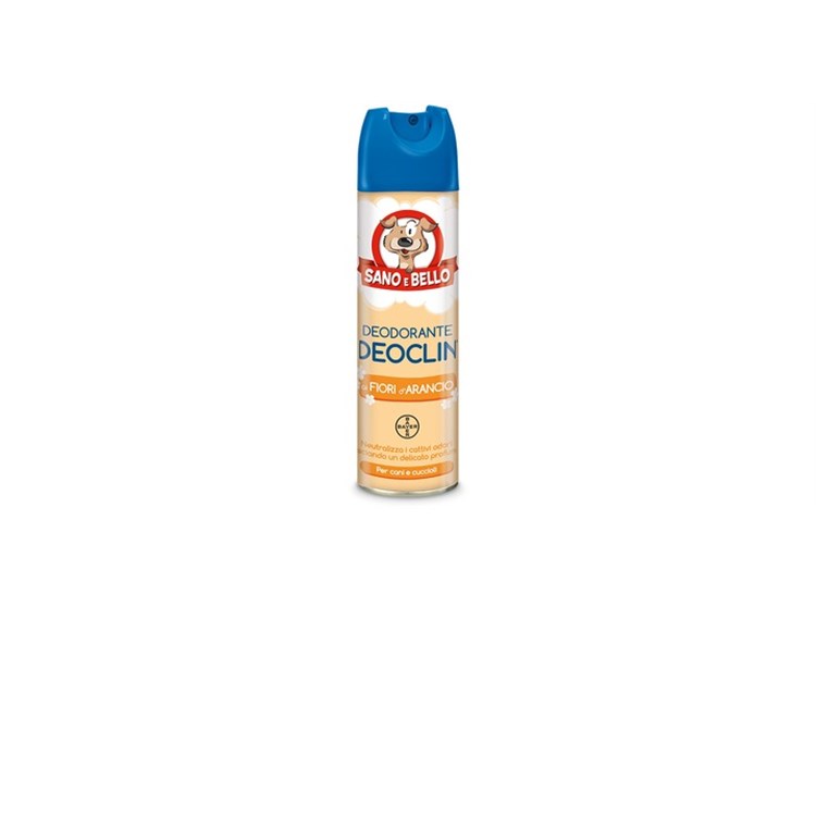 Elanco Sano e Bello Deodorante Deoclin Assorbiodore Fiori d'Arancio 250 ml