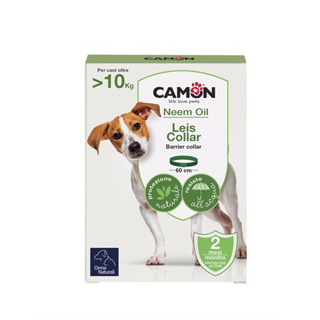 camon protection orme naturali leis collare large olio di neem cane oltre 10 kg 60 cm