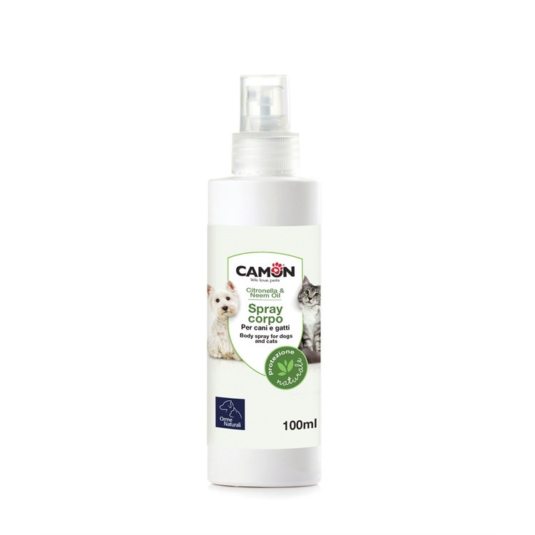 Camon Protection Spray Corpo 100 ml Citronella e Neem Cani e Gatti
