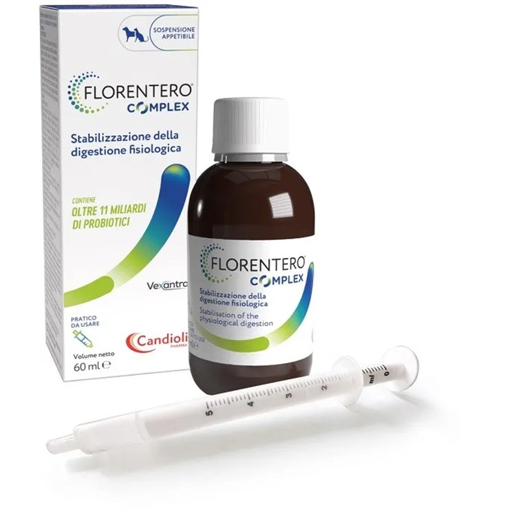 Candioli Florentero Complex 60 ml Flacone con Siringa Dosatrice Cani e Gatti