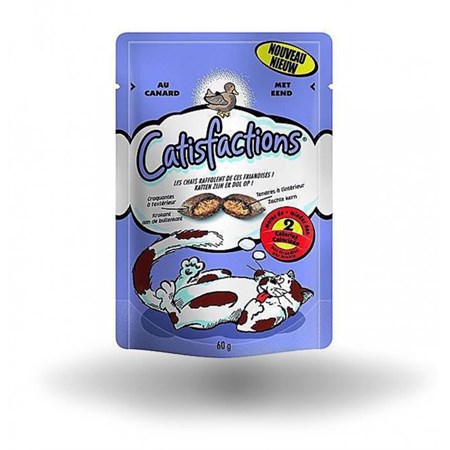catisfactions snack per gatti 60 gr anatra