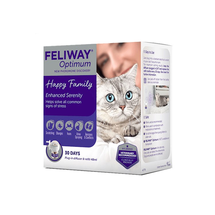 Ceva Feliway Optimum Diffusore e Ricarica 48 ml Kit Per Gatti