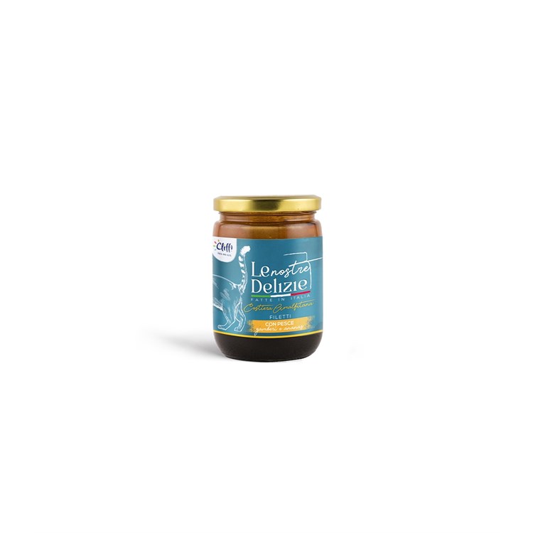 Cliffi Le Nostre Delizie gatto Costiera Amalfitana filetti con pesce gamberi e ananas 80 gr